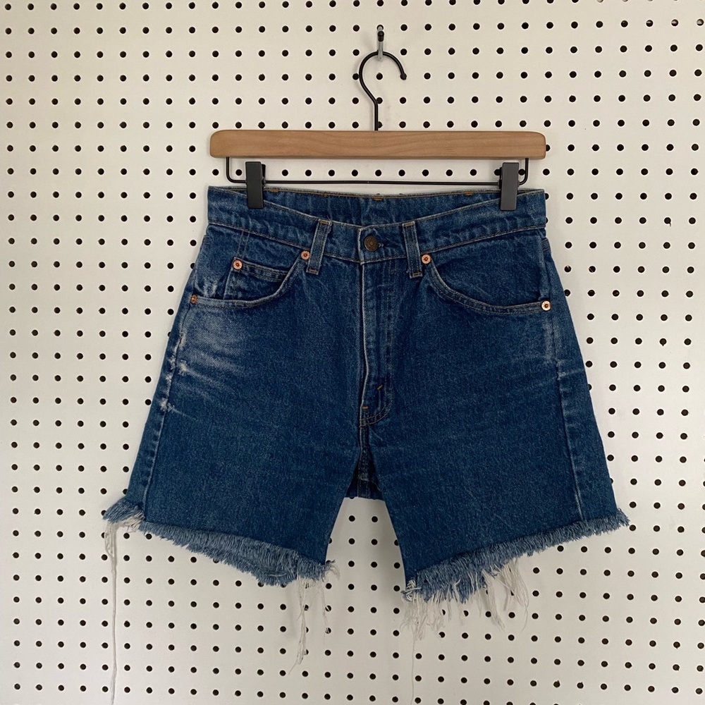 Vintage 505 Orange Tab Levi’s Made in USA Denim Shorts